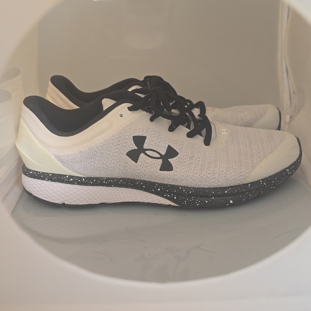 Under Armour White and Black Athletic Shoes